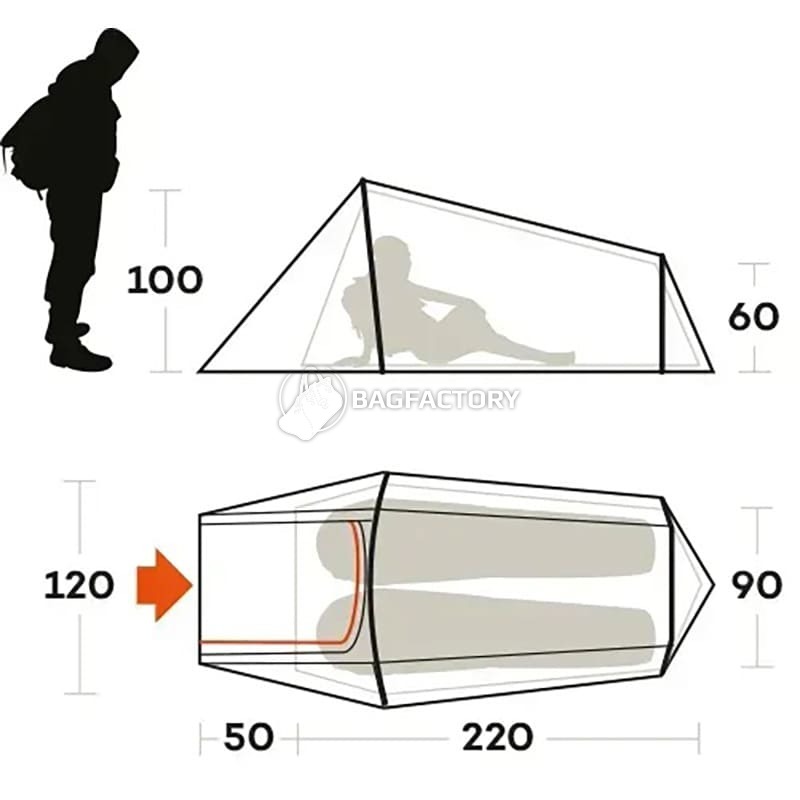 Намет двомісний Ferrino Sling 2 Blue (929756)