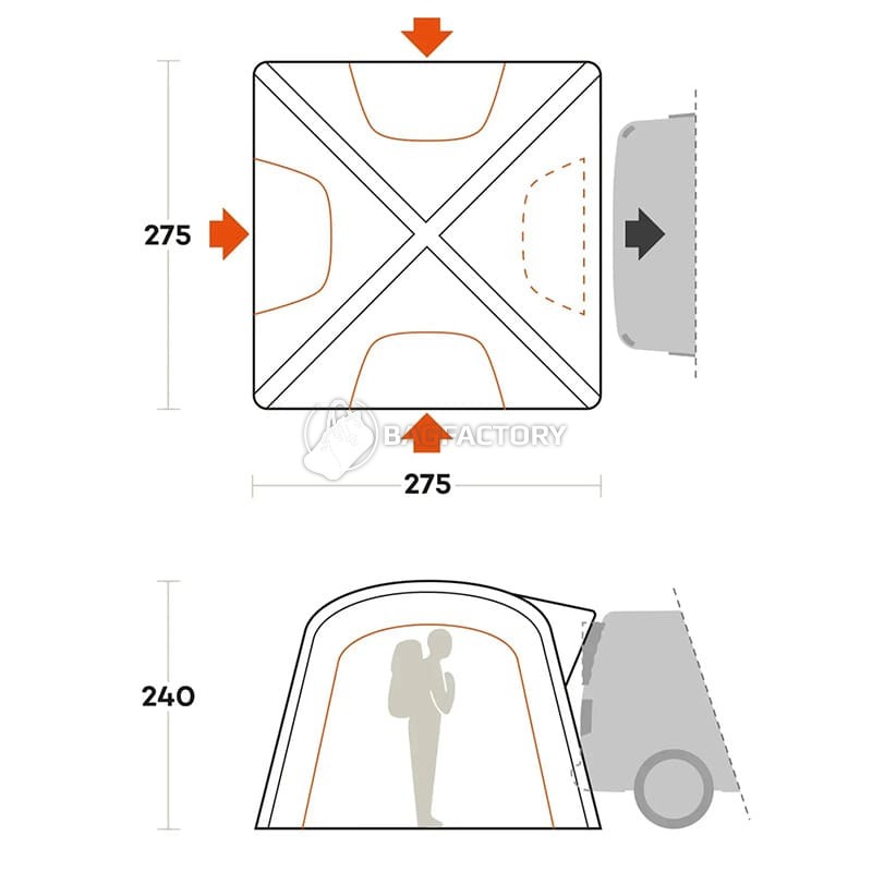 Намет чотиримісний Ferrino Wander Trunk Sand (931775)
