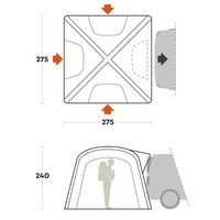 Намет чотиримісний Ferrino Wander Trunk Sand (931775)