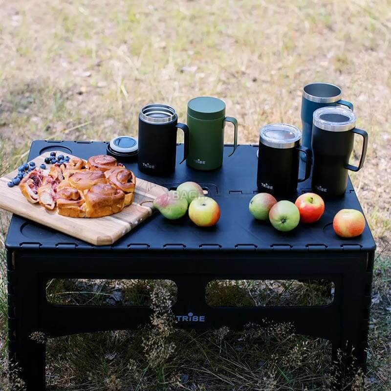 Стіл кемпінговий Tribe Camp Table Low пластиковий 70x44x39.5 см Black (T-EF-0003-black)