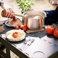 Стіл кемпінговий Tribe Camp Table High пластиковий 70x44.5x55 см Olive (T-EF-0004-olive)