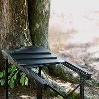 Стіл кемпінговий Tribe Camp Table Alu 86x42x44-68 см Black (T-EC-0005-black)