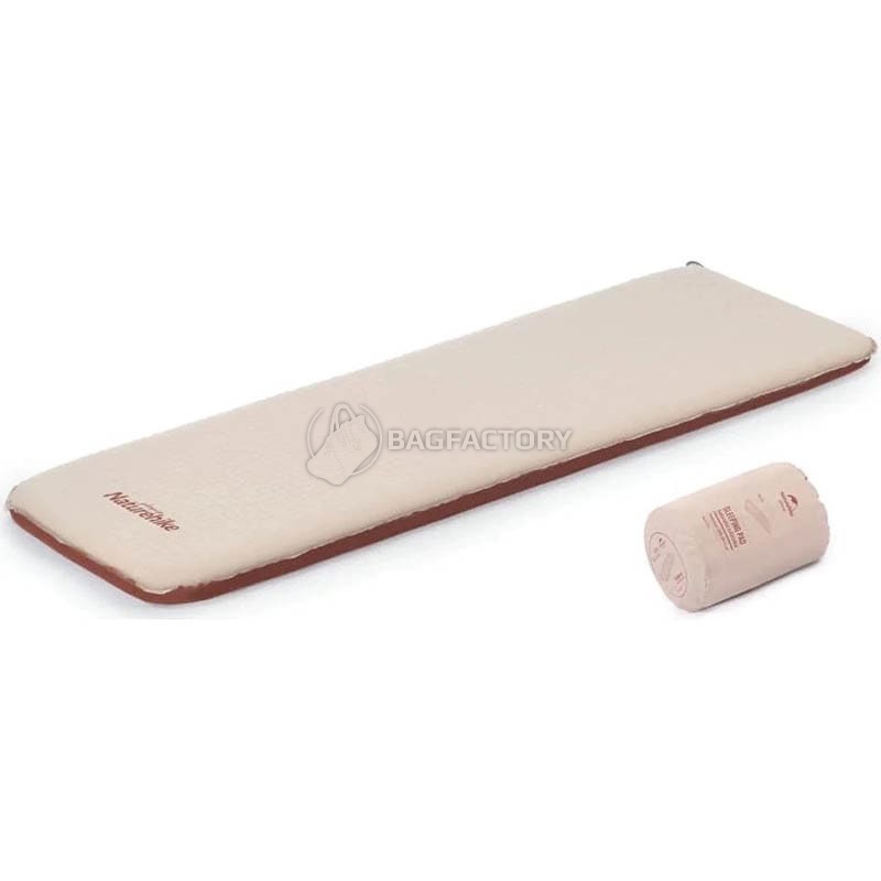 Туристичний килимок/Матрац самонадувний Naturehike NH21FCD11 Бежевий 200x65x6 см (6927595793312)