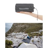 Туристичний килимок Naturehike CNH22DZ018 з мішком для надування 196x64x7 см Чорний (6975641888475)