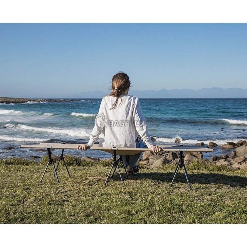 Ліжко розкладне Naturehike NH19JJ006 алюміній 190x65x38 см Чорний (6927595740606)