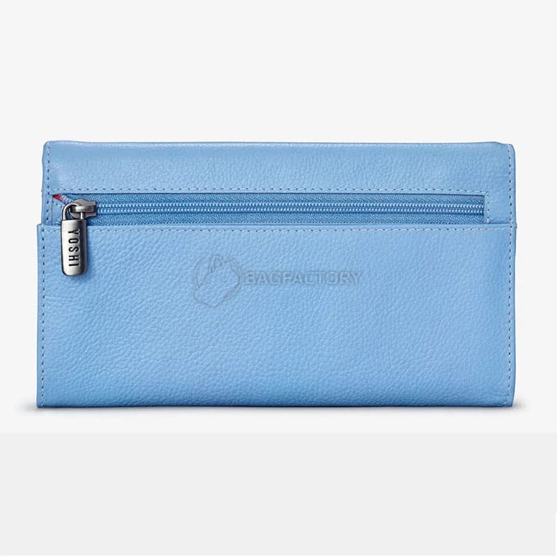 Жіночий шкіряний гаманець Yoshi Y1030 Hodson Bee Happy Blue (Y1030 BEE 21)