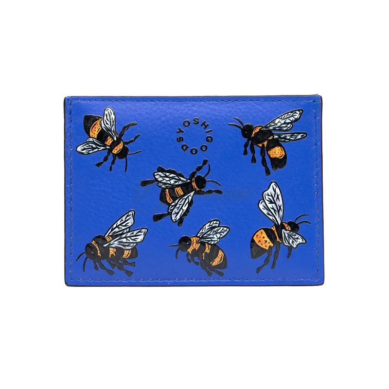 Кардхолдер шкіряний Yoshi Y1218 Blue Sweet Bees (Y1218 BEES 37)