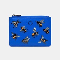 Жіночий гаманець-картхолдер Yoshi Y1321 Sweet Bees Blue (Y1321 BEES 37)