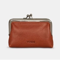 Жіночий шкіряний гаманець з ретро-застібкою Yoshi Y1328 Brown (Y1328 17 8)