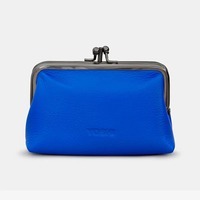 Жіночий шкіряний гаманець з ретро-застібкою Yoshi Y1328 Bee Happy Blue (Y1328 BEES 37)