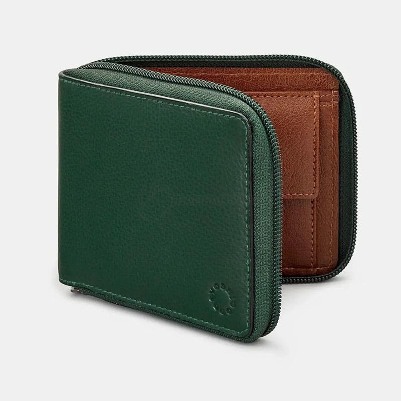 Гаманець чоловічий шкіряний Yoshi Y2046 17 Green/Brown (Y2046 17 16)