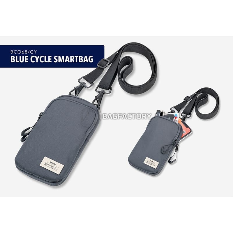 Сумка для смартфона Troika Blue Cycle Smartbag сірий (BCO68/GY)