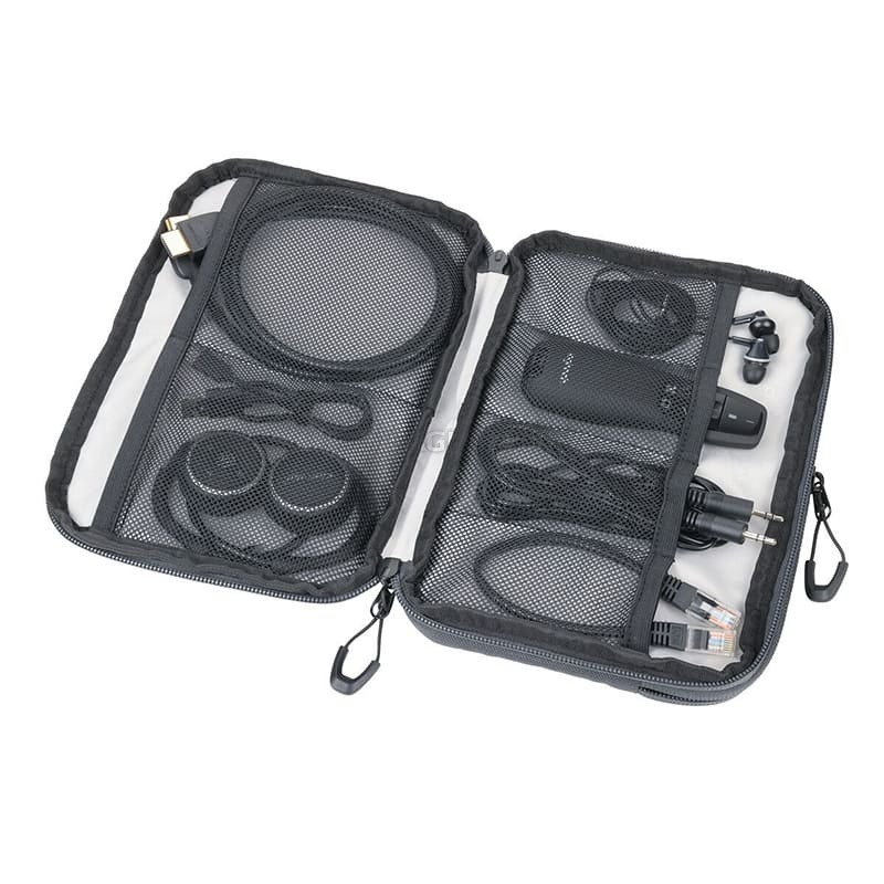 Органайзер для кабелів Troika Blue Cycle Tech Pouch 2 сірий (BCO64/GY)