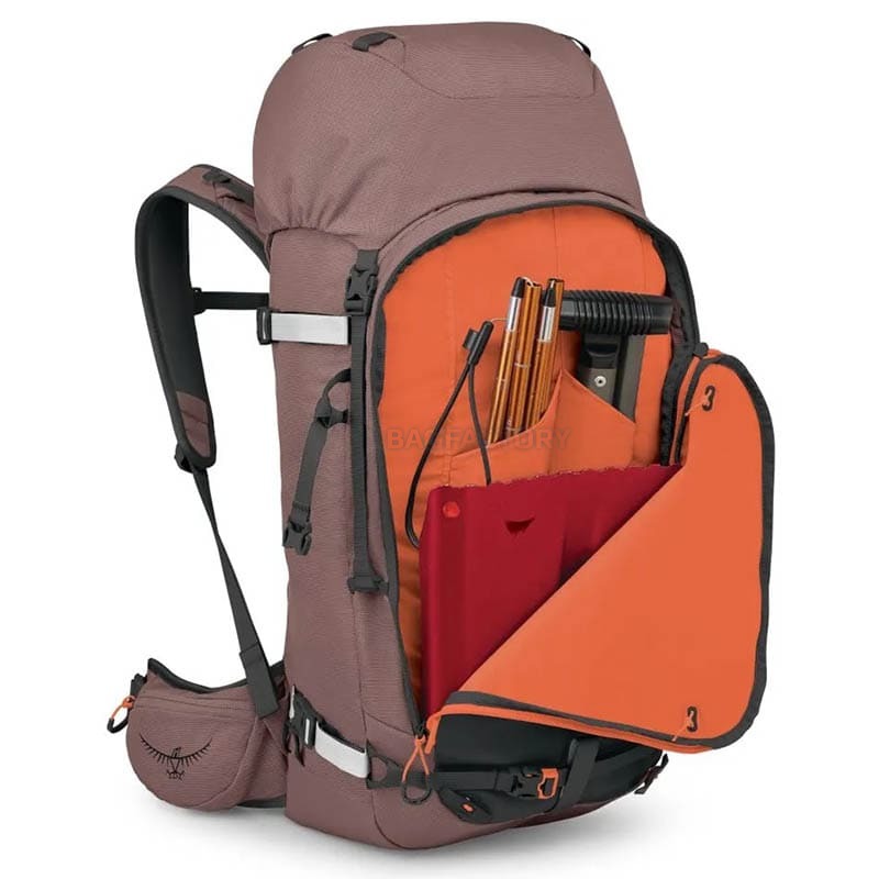 Туристичний рюкзак лижний Osprey Sopris 45 magma brown/raven black (009.4098)