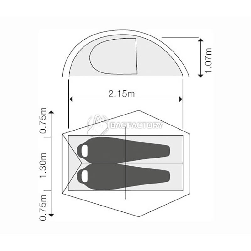 Намет двомісний Exped Mira II HL meadow (018.1217)