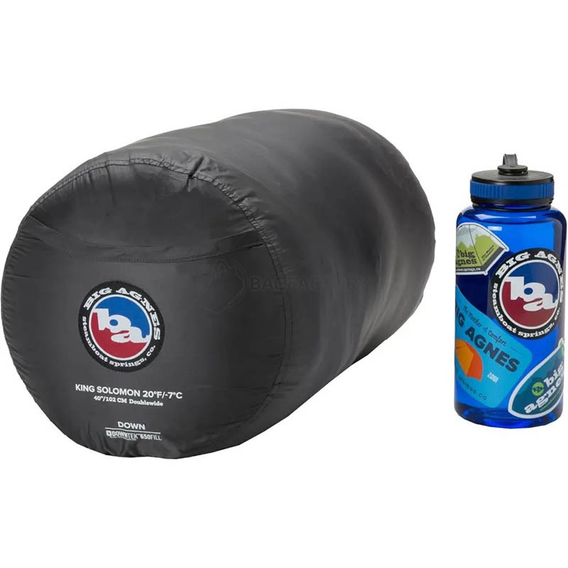 Спальна система Big Agnes King Solomon 20 Double Wide (зріст 183см) asphalt/chinois green (021.0286)