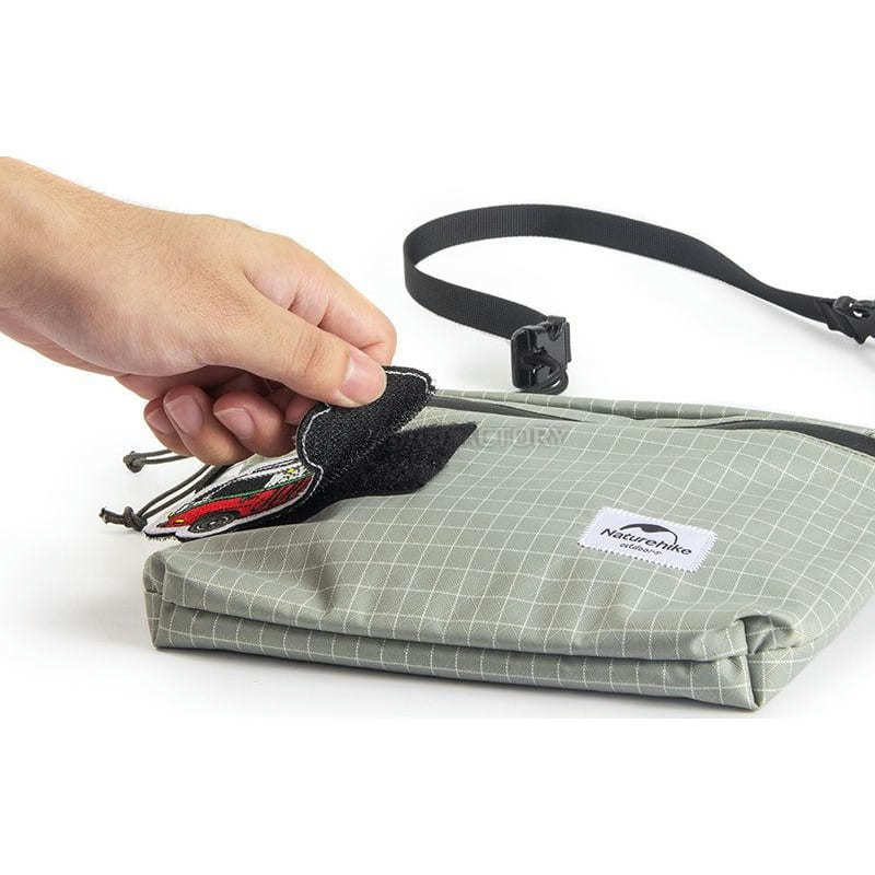 Сумка через плече Naturehike NH20BB204, 3л світло-сірий (6927595772379)