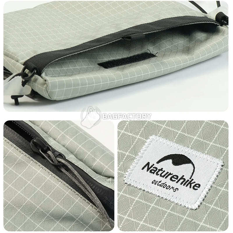 Сумка через плече Naturehike NH20BB204, 3л світло-сірий (6927595772379)