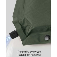 Туристичний килимок Naturehike CNK2450WS020, 200x63x10 см темно-зелений (6927595712740)