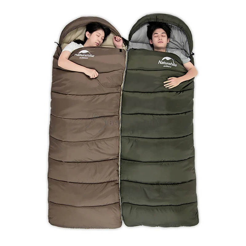 Спальний мішок Naturehike U150 NH20MSD07 (11°C) правий коричневий 220 см (6927595764381-R)