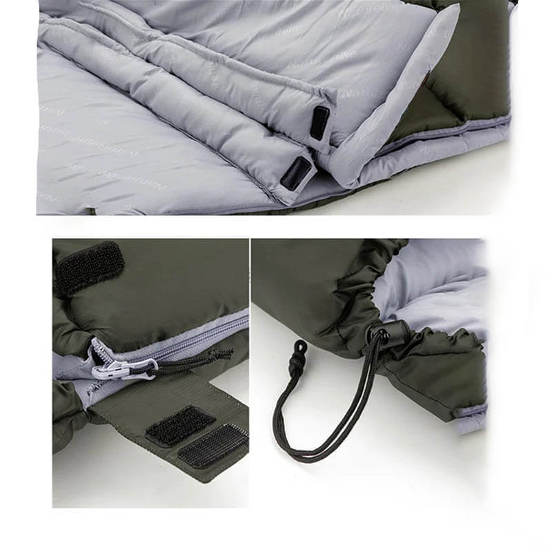 Спальний мішок Naturehike U150 NH20MSD07 (11°C) лівий зелений 220 см (6927595764398-L)