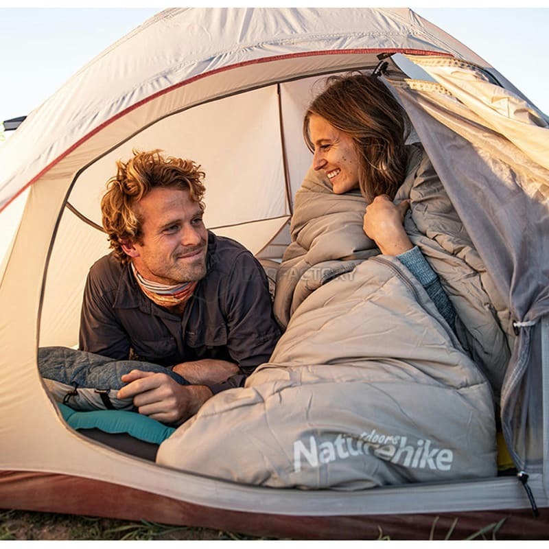 Спальний мішок Naturehike M400 CNK2350WS023 (1°C) лівий сірий 220 см (6927595776049)