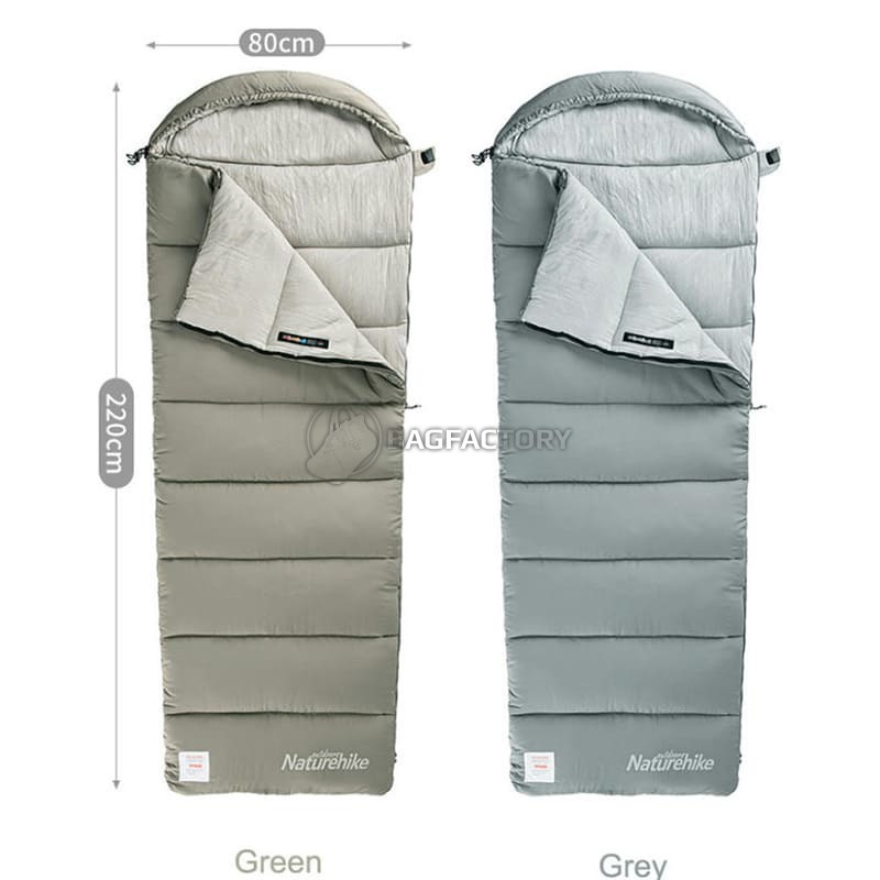 Спальний мішок Naturehike M400 CNK2350WS023 (1°C) лівий сірий 220 см (6927595776049)