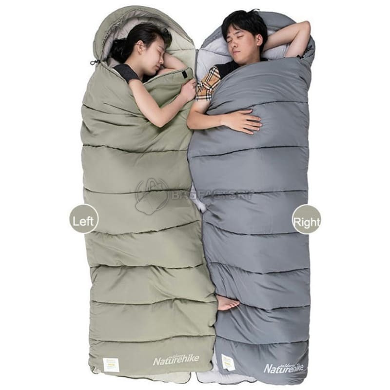 Спальний мішок Naturehike M400 CNK2350WS023 (1°C) лівий сірий 220 см (6927595776049)