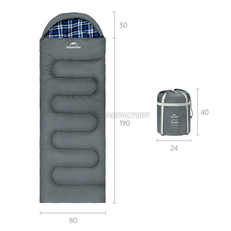 Спальний мішок Naturehike Clear Sky CNK2450WS042 сірий 220 см (6927595792049)