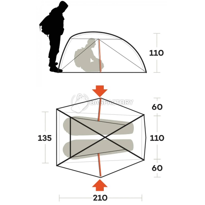 Намет двомісний Ferrino Nemesi 2 Pro Green (931777)