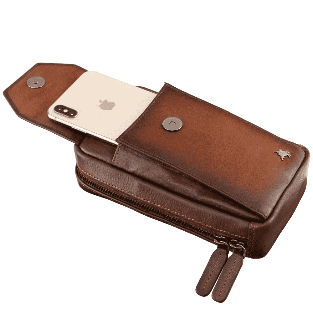 Чоловіча шкіряна сумка Visconti AT45 Alex Burnish Tan (AT45 B/TAN)