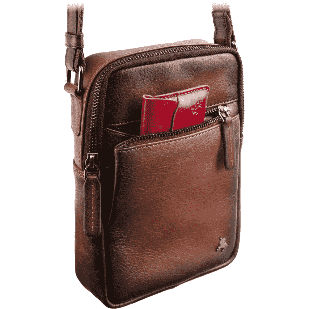 Чоловіча шкіряна сумка Visconti AT43 Gianni Burnish Tan ( AT43 B/TAN)