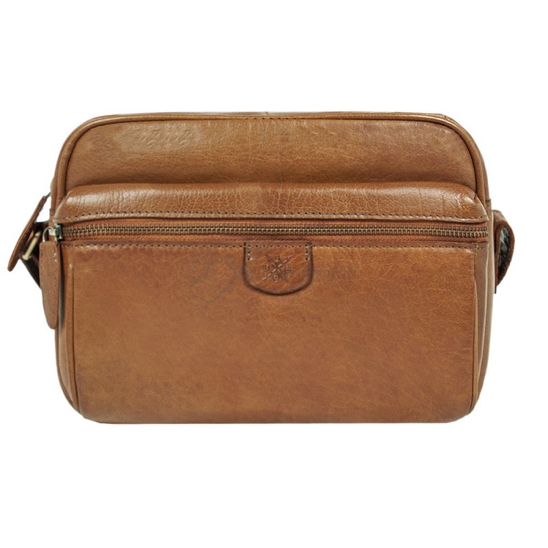 Сумка шкіряна через плече Ashwood T72 Honey (T72 HONEY)