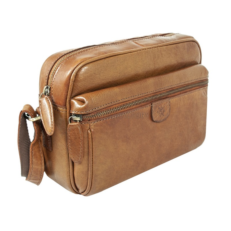 Сумка шкіряна через плече Ashwood T72 Honey (T72 HONEY)