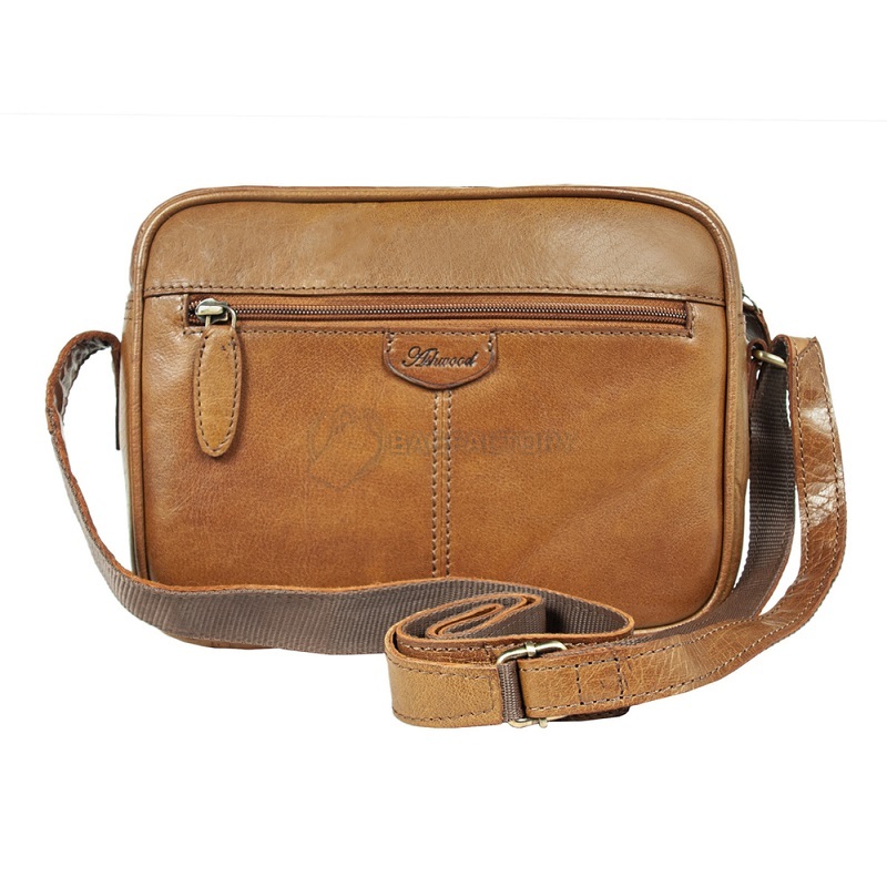 Сумка шкіряна через плече Ashwood T72 Honey (T72 HONEY)