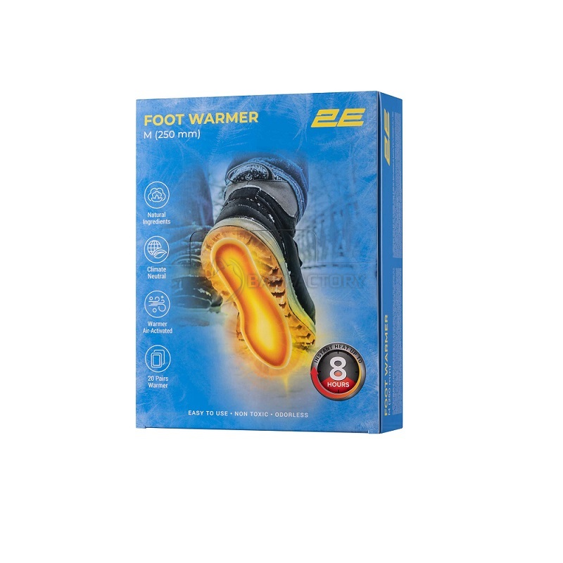 Набір хімічних грілок для ніг 2E М, 20 пар (2E-NAFW8M-DB)