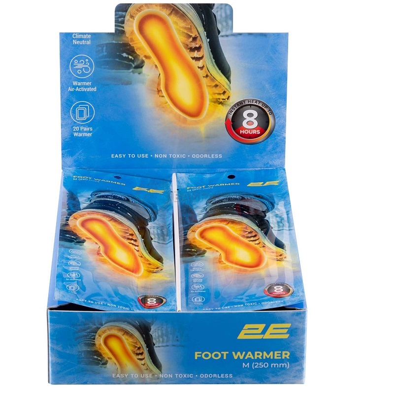 Набір хімічних грілок для ніг 2E М, 20 пар (2E-NAFW8M-DB)