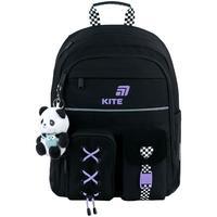Шкільний рюкзак Kite Education Panda Love 13л Чорний (K26-584M-2)